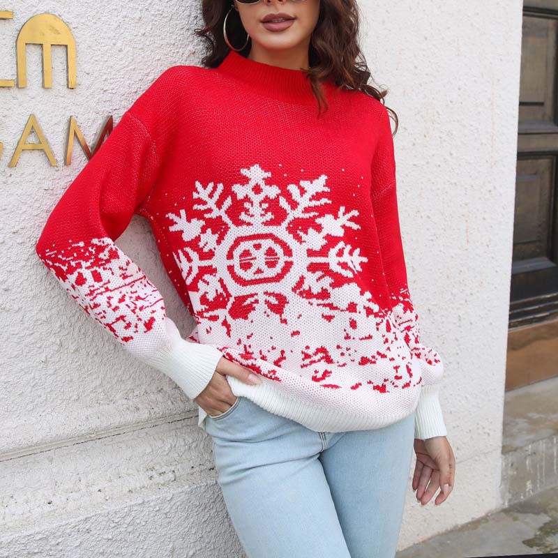 Pull de Noël jacquard festif