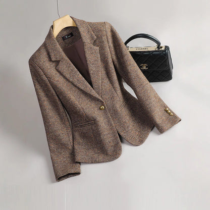 Blazer élégant pour femme Coupe cintrée Qualité luxe