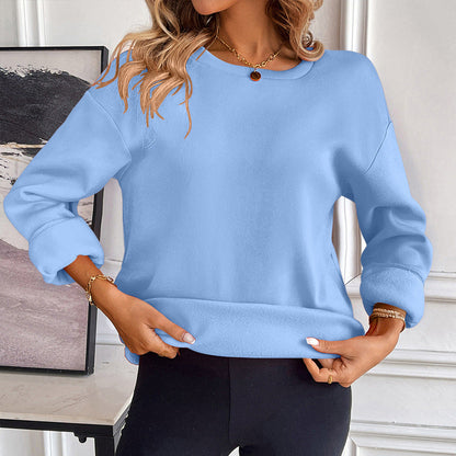 Pull confortable Col rond Manches longues Doux