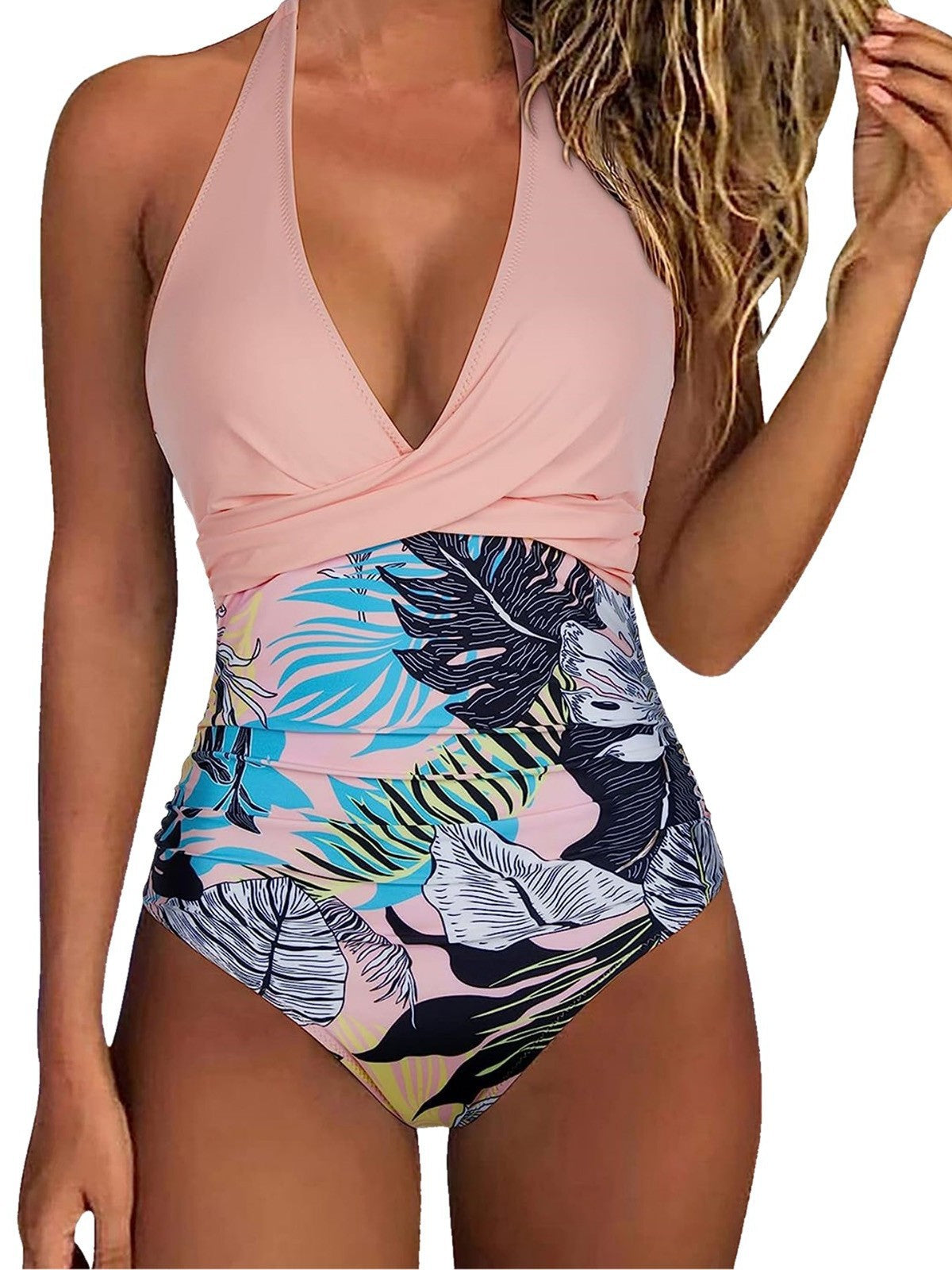 Maillot de bain d'été femme à motif floral