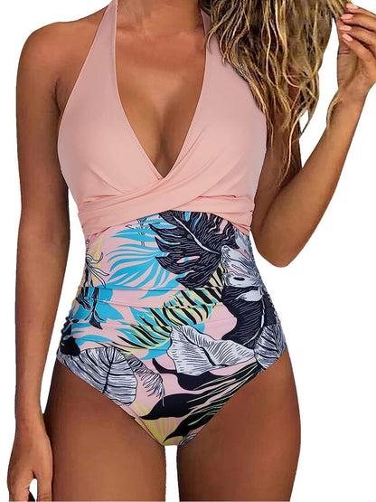 Maillot de bain d'été femme à motif floral