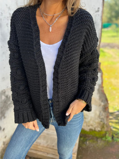 Cardigan femme grande taille à motif floral
