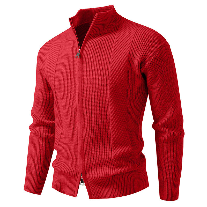Gilet homme moderne col montant fermeture éclair