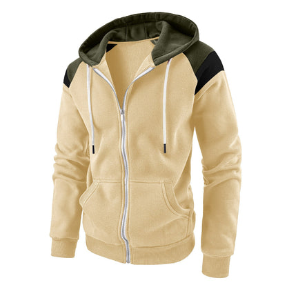 Sweat à capuche zippé sport pour homme Style moderne