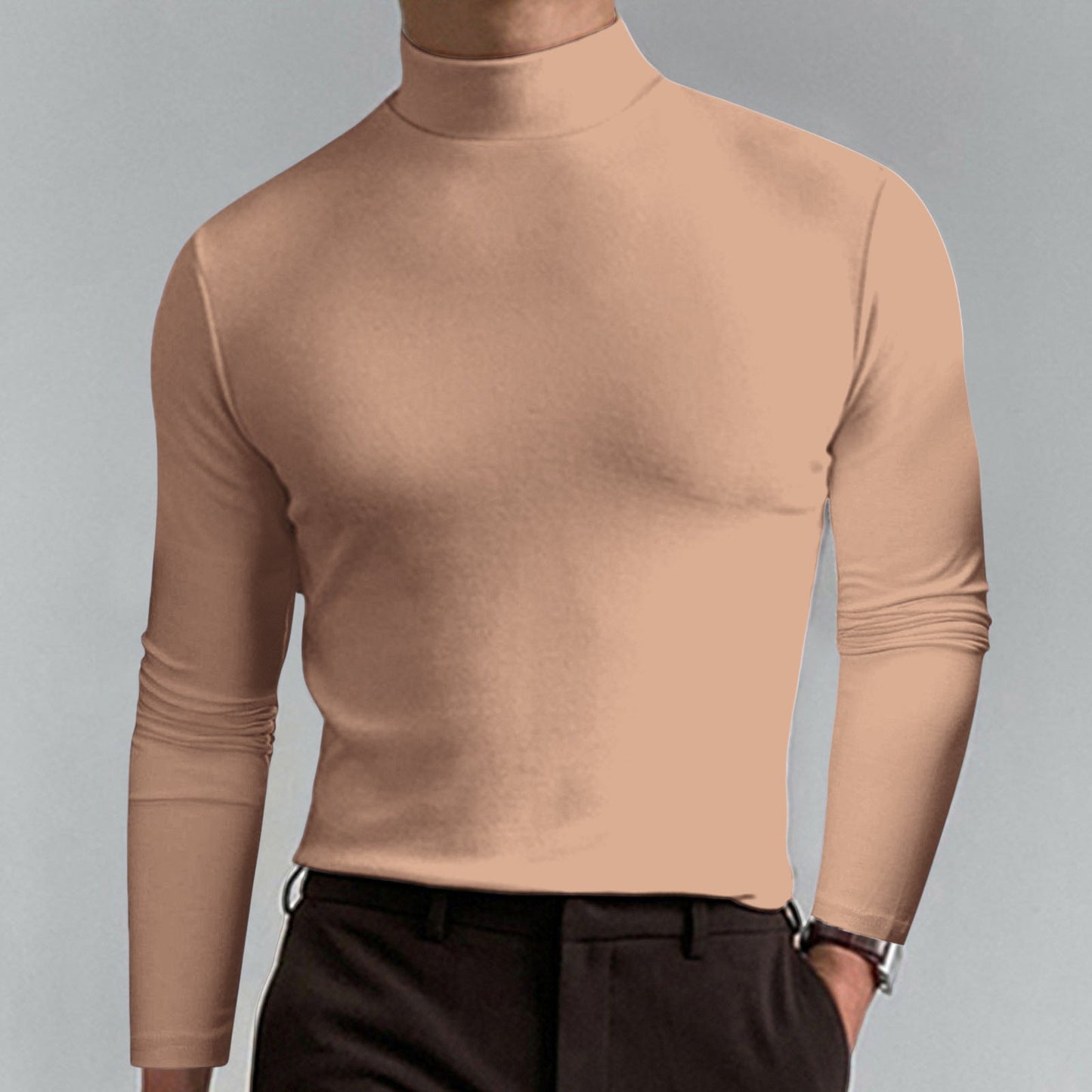 Pull col roulé homme chic et moderne