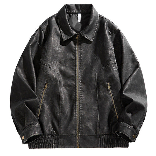 Herren Kurzjacke Elastisch Mit Taschen - IdealeKleiden