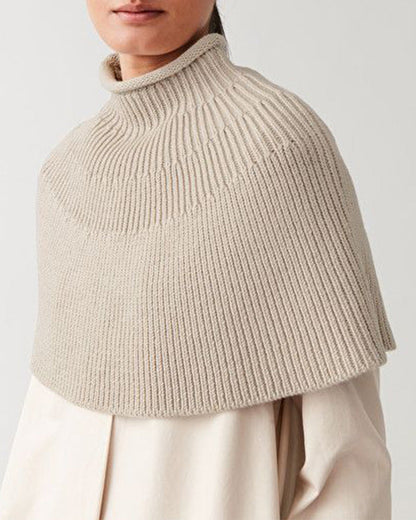 Cape en tricot femme Design élégant Col montant