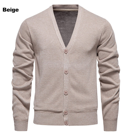Gilet homme col V confortable boutons