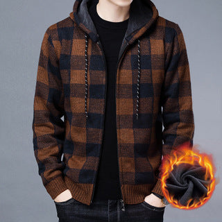 Veste molletonnée homme chaude mélange de laine confortable