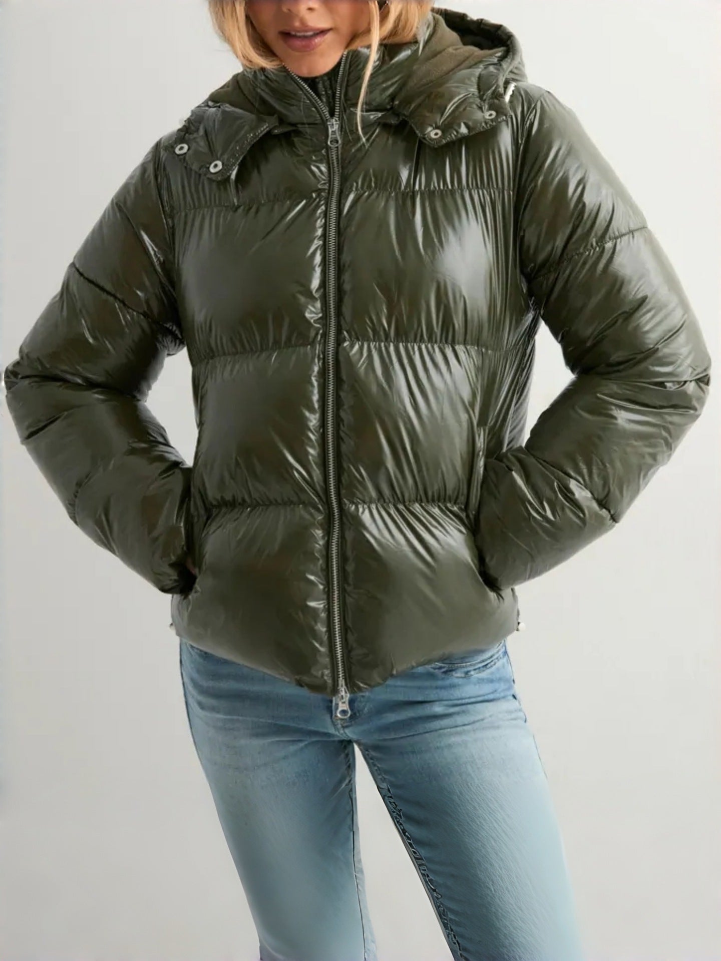 Doudoune femme hiver chaude à capuche