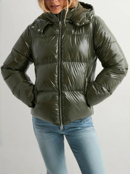 Doudoune femme hiver chaude à capuche