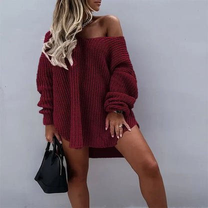 Robe pull femme Oversize Confortable Coupe ample