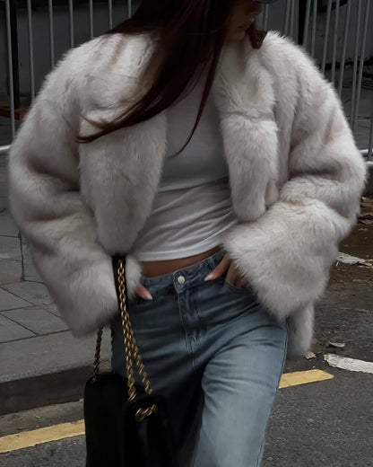 Veste en peluche pour femmes Douce et élégante
