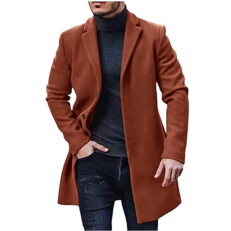 Manteau d'hiver homme moderne élégant noir