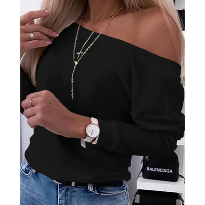 Pull Femme Épaules Dénudées Décontracté Style Tendance