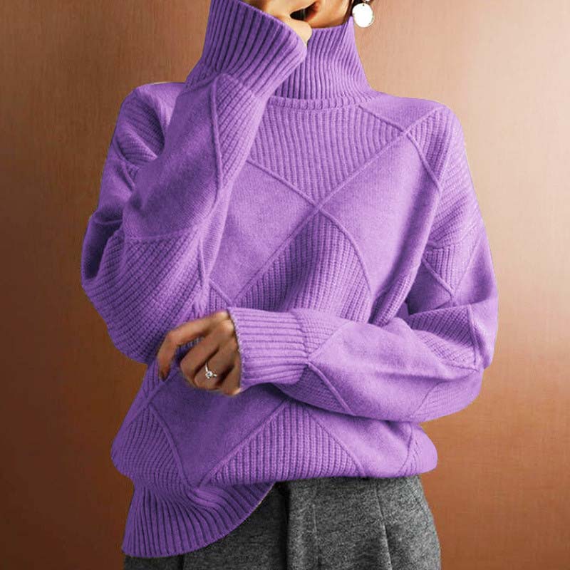 Pull élégant pour femme Maille classique uni