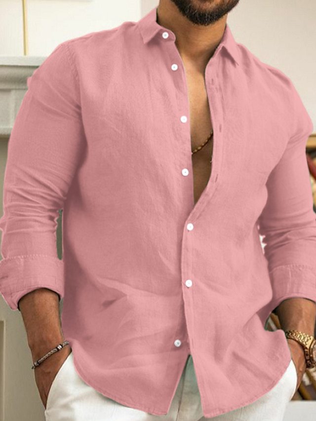 Chemise en lin homme confortable et élégante pour l'été