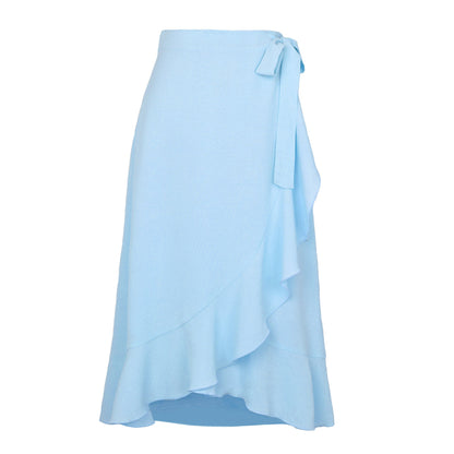 Jupe portefeuille femme élégante fluide robe d'été