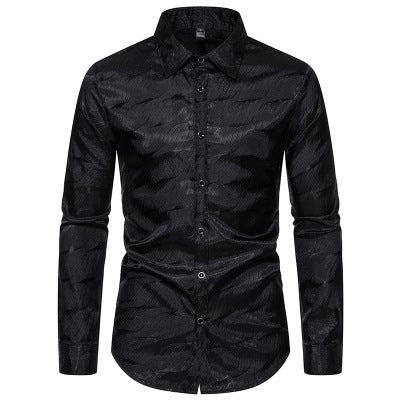 Chemise homme élégante à motif texturé design moderne