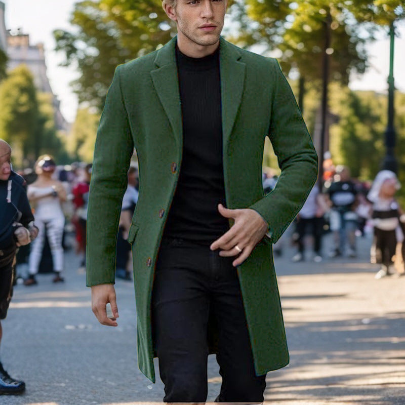 Manteau homme Design élégant Coupe noire