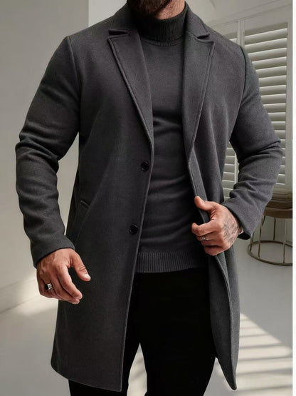 Manteau en laine pour homme élégant et stylé hiver