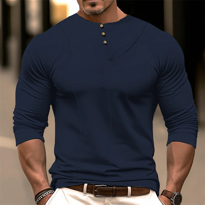 Robe élégante coupe slim manches longues coton