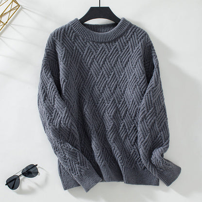 Pull doux de couleur unie pour femme
