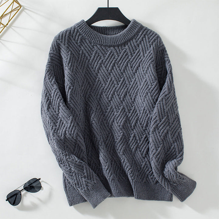 Pull doux de couleur unie pour femme