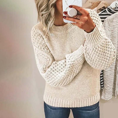 Pull en tricot chaud pour femme