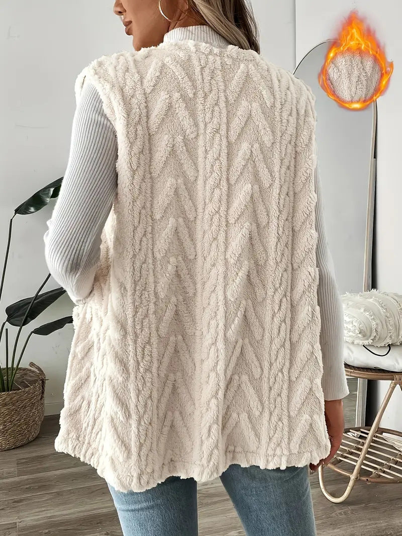Damen Strickweste Luxus Design Elegant - IdealeKleiden