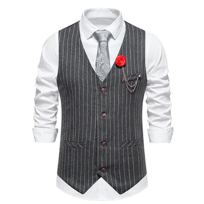 Gilet pour homme motif pied-de-poule coupe slim élégant