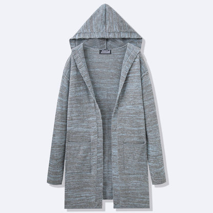 Herren Strickmantel Lang Modern Lässig - IdealeKleiden