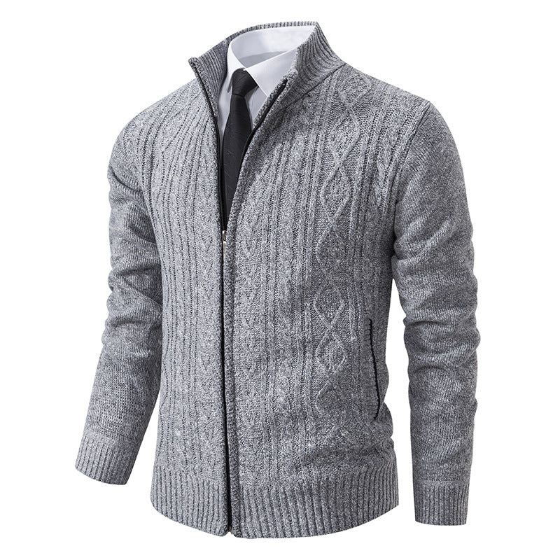 Gilet homme col montant motif tendance