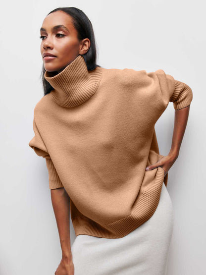 Pull surdimensionné doux et texturé pour femme