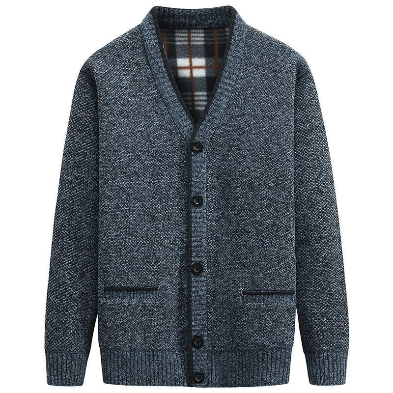 Cardigan Homme Moderne Col V Design Élégant