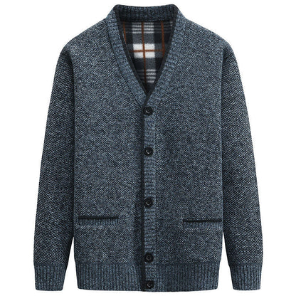 Cardigan Homme Moderne Col V Design Élégant