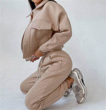 Ensemble de sport pour femme en polaire confortable