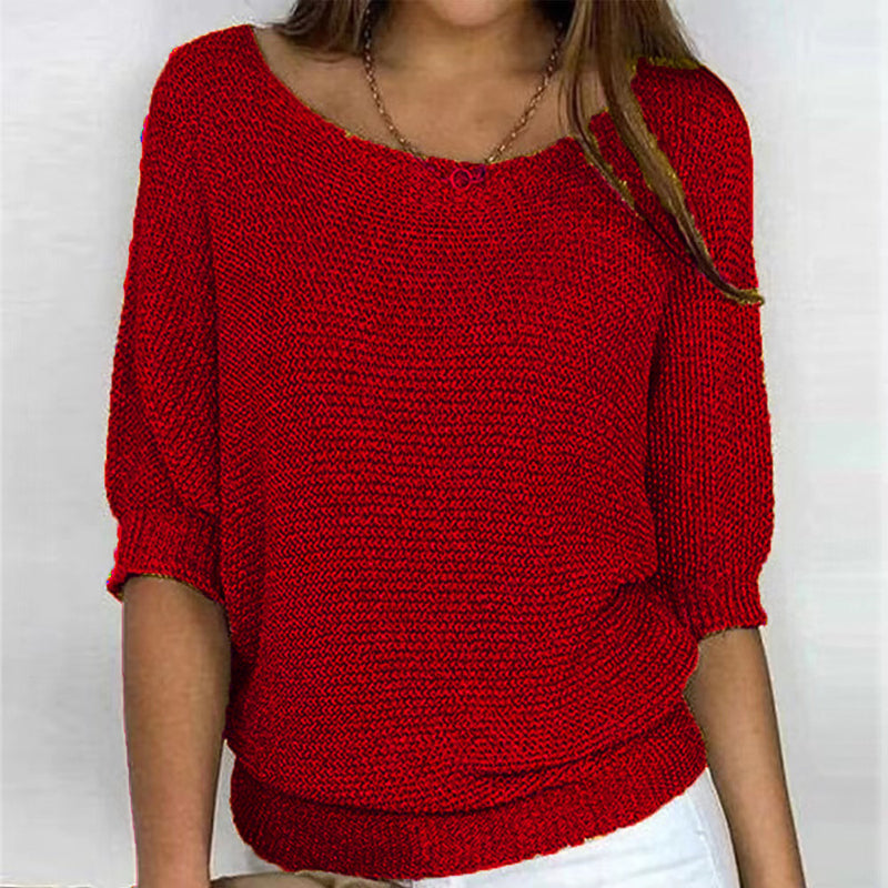 Pull uni élégant