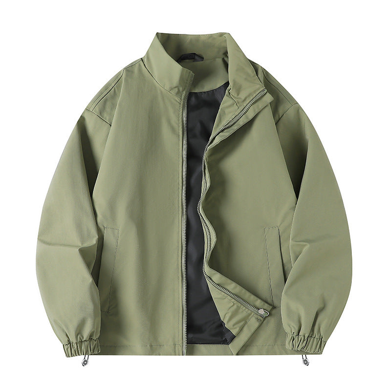 Coupe-vent pour homme, sportif, avec col et poches