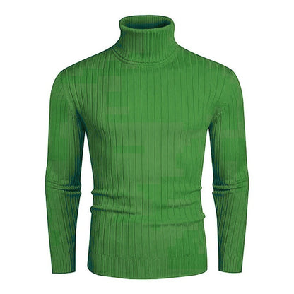 Pull homme col roulé maille design