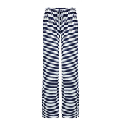 Pantalon d'été femme rayé élastique confortable