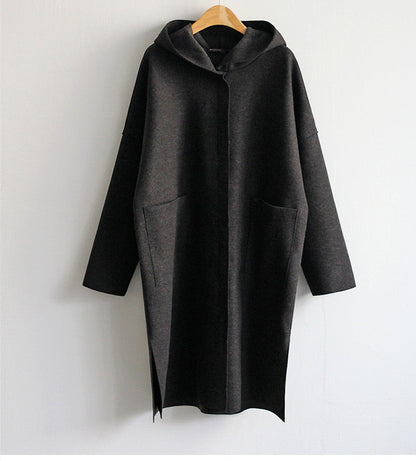 Manteau en laine élégant long pour femme