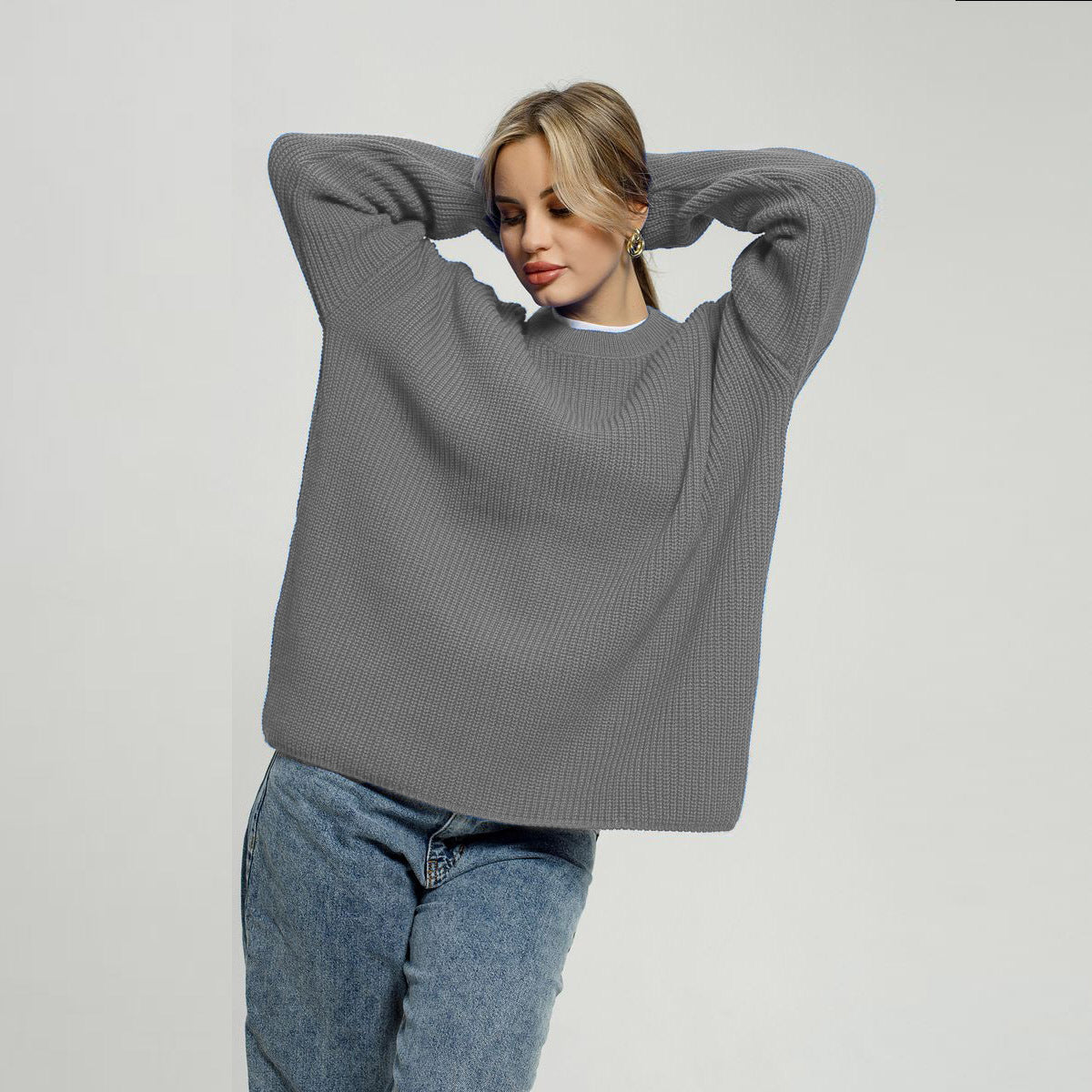 Pull pour femme grande taille tricoté