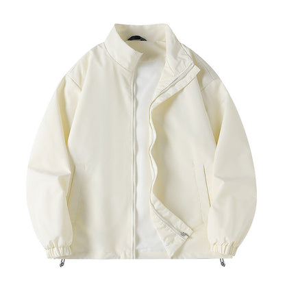 Coupe-vent pour homme, sportif, avec col et poches