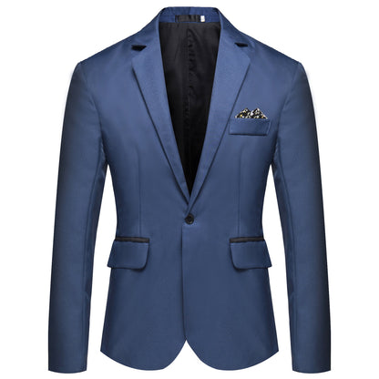 Veste de costume élégante en satin noir pour homme
