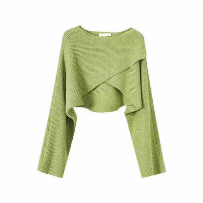 Pull femme décontracté asymétrique texturé
