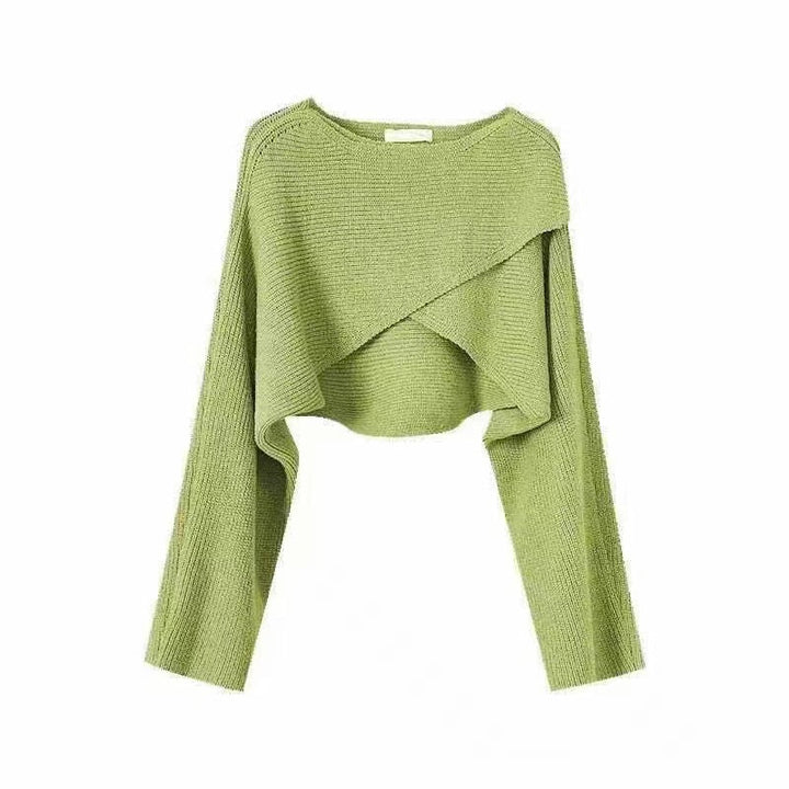 Pull femme décontracté asymétrique texturé