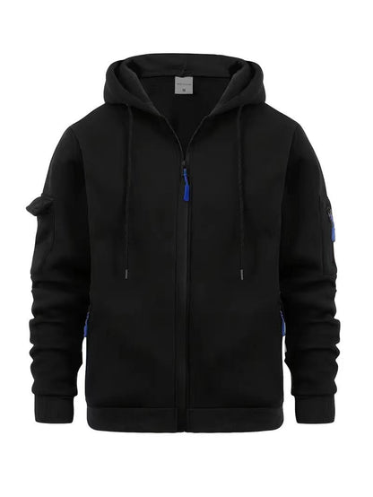 Veste d'extérieur pour homme Pratique Fermeture éclair Poches