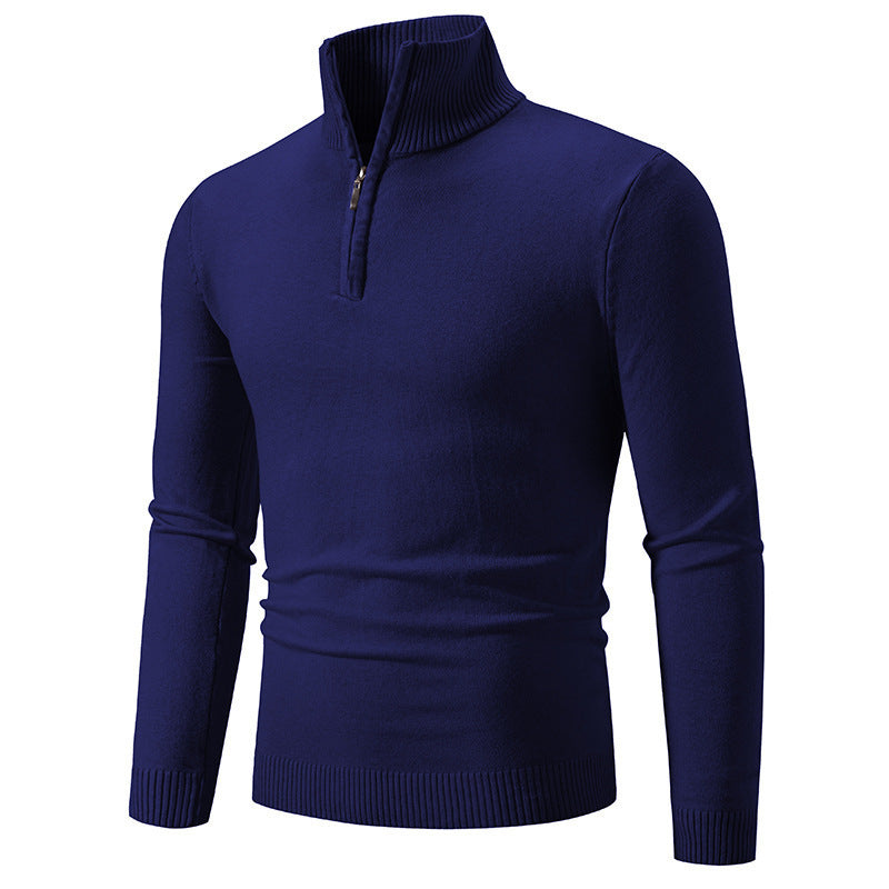 Pull homme moderne court fermeture éclair