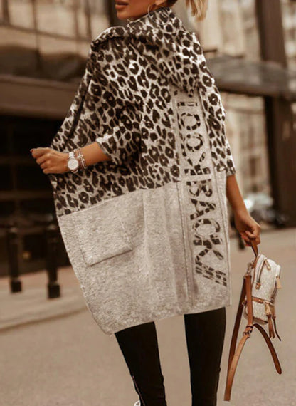 Veste à capuche ample tendance pour femme